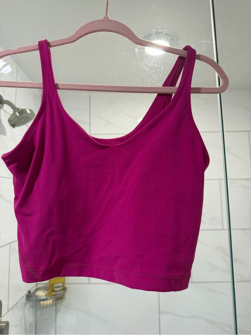 lululemon athletica Magenta Cropped Tank Top